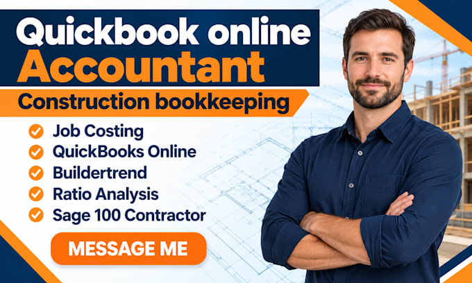 provide contractor bookkeeping on qb bookkeeping cost control and ratio analysis