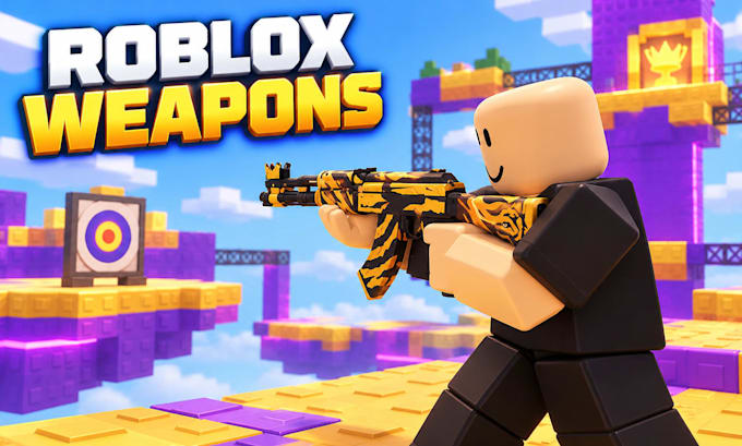create custom roblox weapons and game ready 3d assets