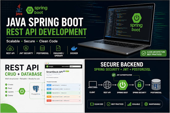 develop a rest API using java spring boot