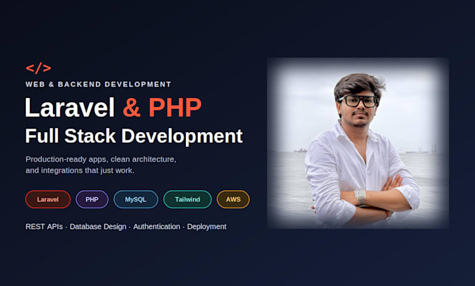 build a full stack web application using laravel and PHP