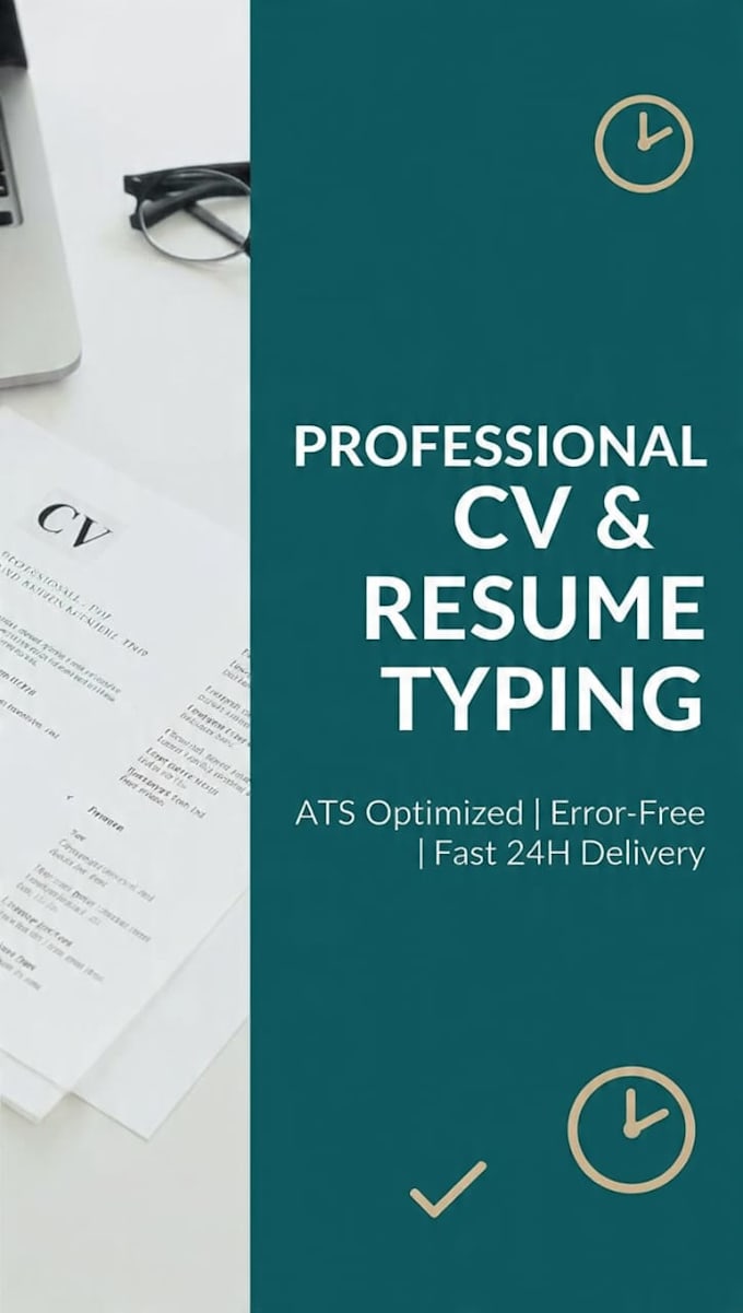 professionally type your cv in 24hours