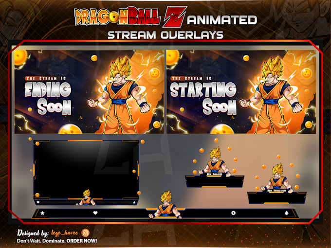 design custom animated twitch stream overlays and screens
