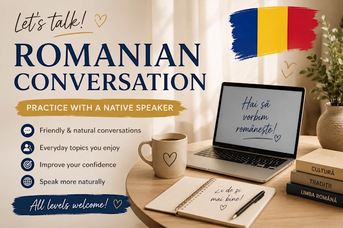 help you practice romanian through friendly conversation