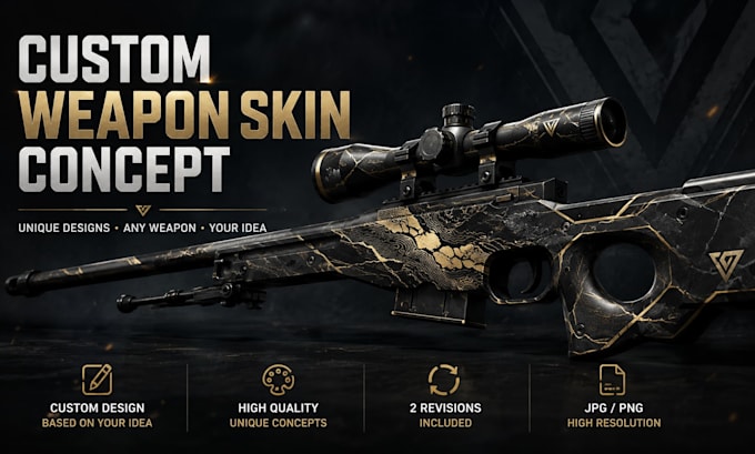 design a custom weapon skin concept for your game