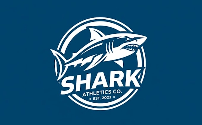 draw professional custom shark logo for with new concept