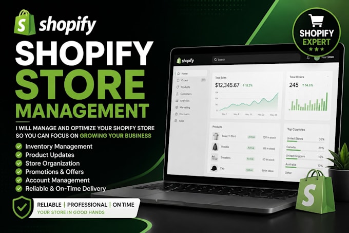 manage your shopify store and products