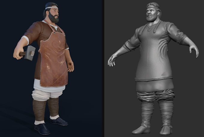 3d stylized character game ready
