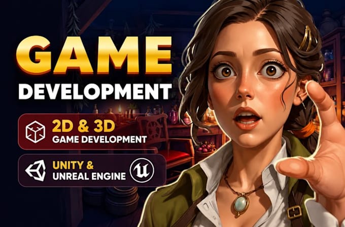 do unity game development and mobile game development as expert unity developer