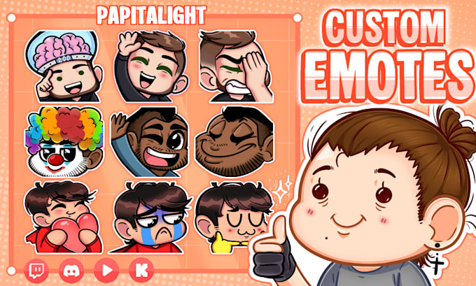 make cute custom emotes