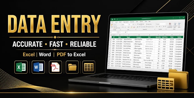 do accurate data entry and excel spreadsheet work