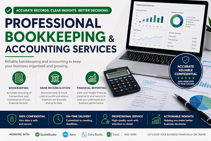 do bookkeeping and accounting using sap, oracle, and excel