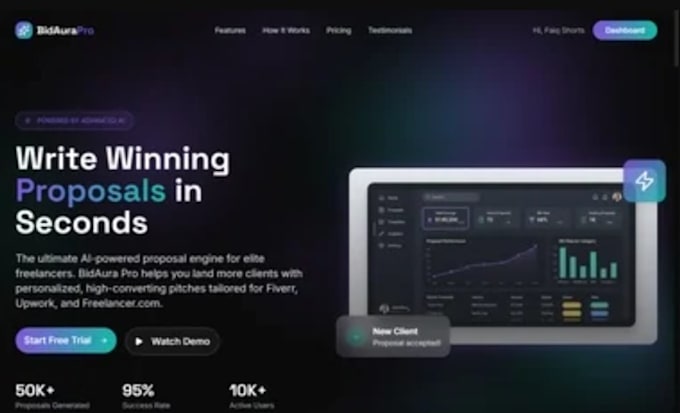develop saas ai document generator website, ai contract, ai proposal generator