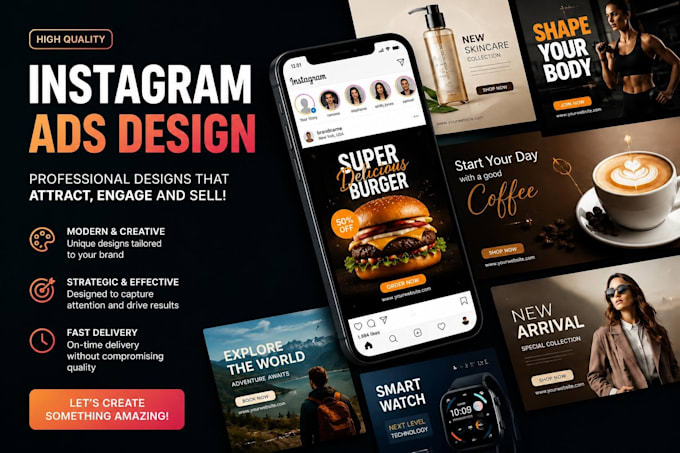 design high converting static ad creatives