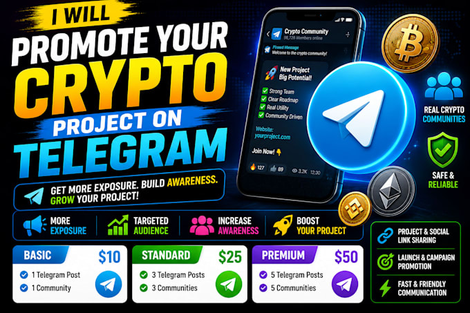 promote your crypto project on telegram
