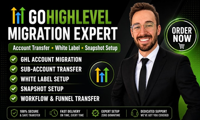 do gohighlevel migration ghl white label account transfer and snapshot setup