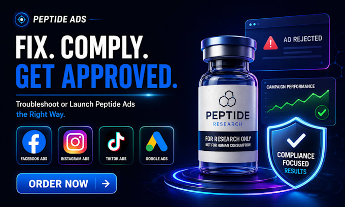 fix peptides ads issue peptide facebook ads issue google ads peptide issue