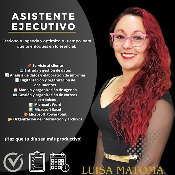 virtual assistant, providing professional, organized and reliable support