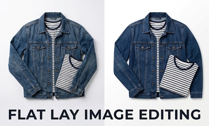 do professional flat lay image editing