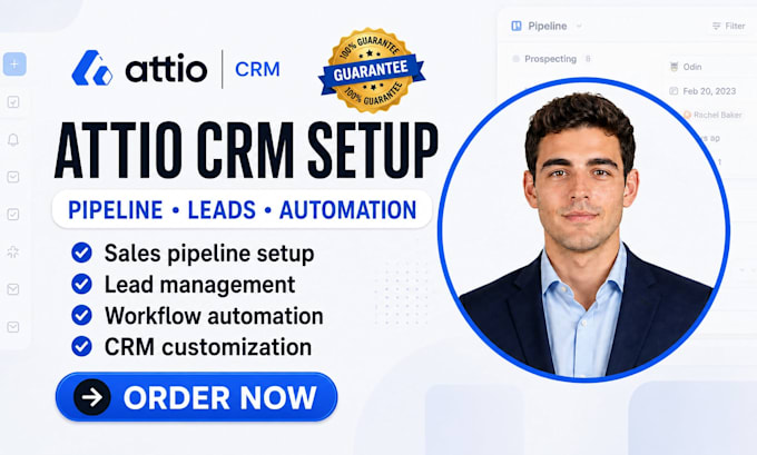 setup attio crm sales pipeline lead management workflow automation