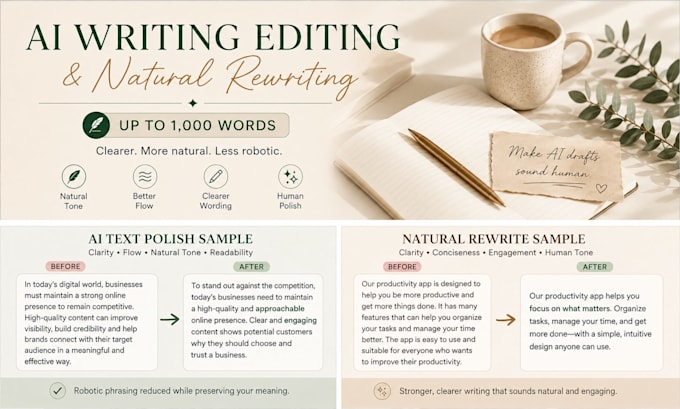 rewrite and polish ai generated writing