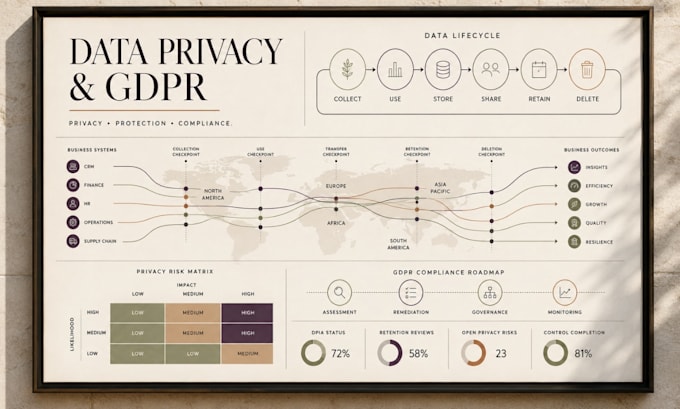 design data privacy gdpr data protection risk and compliance presentations