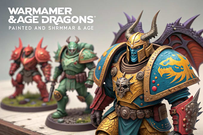 paint your warhammer 40k, sigmar and dnd miniatures