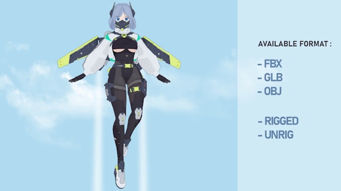 fix, edit, port and pro rig vrchat model, vroid, vrm, mmd, gmod koikatsu warudo
