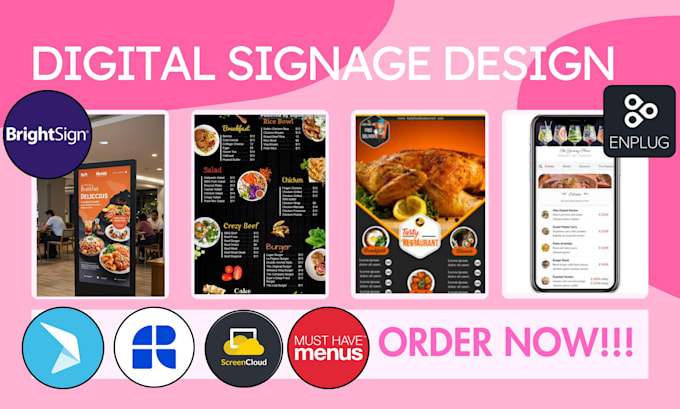 design restaurant menu brightsign enplug postermywall musthavemenus raydiant