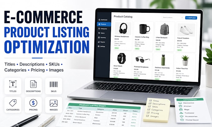 organize and optimize your ecommerce product listings