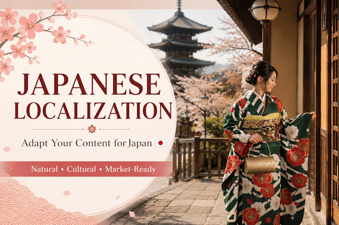 localize your content for the japanese market