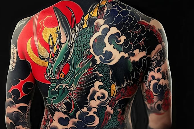 make a traditional japanese irezumi tattoo