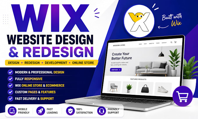 do wix website design wix redesign wix website development, wix online store SEO