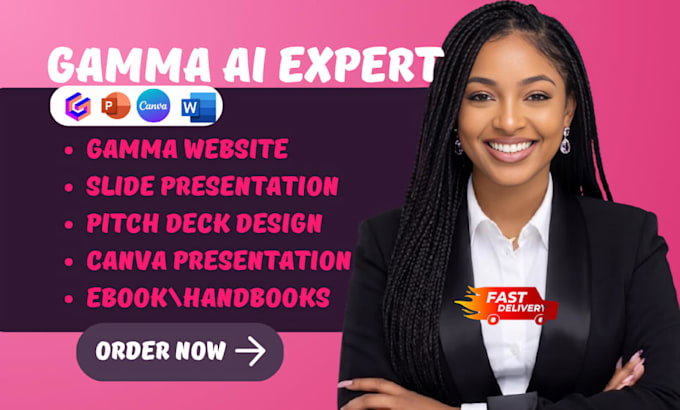 create gamma ai presentations canva design, pitch decks and documents design