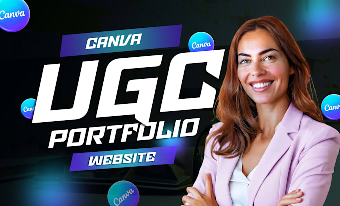 design a canva ugc portfolio website for creators