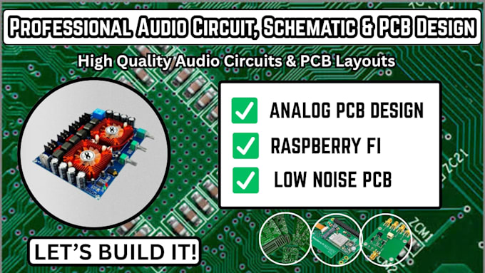 design, review and test analog pcb and amplifier pcb