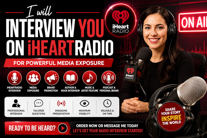 interview you on iheartradio for media exposure