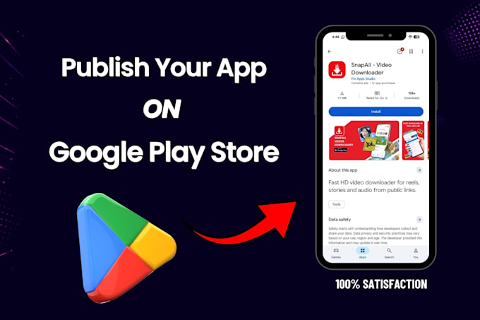 upload and publish your app on google play store