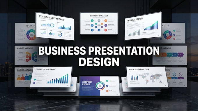 design a professional business presentation