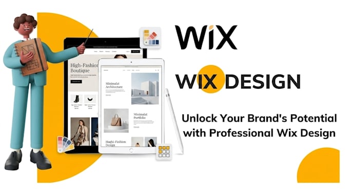 design or redesign wix website, wix studio, wix editor or wix ai builder