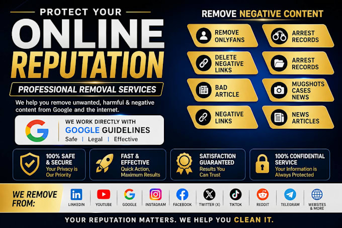 remove mugshots delete negative articles bad google results news cases links