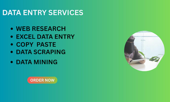 do data entry,copy paste,excel and web research