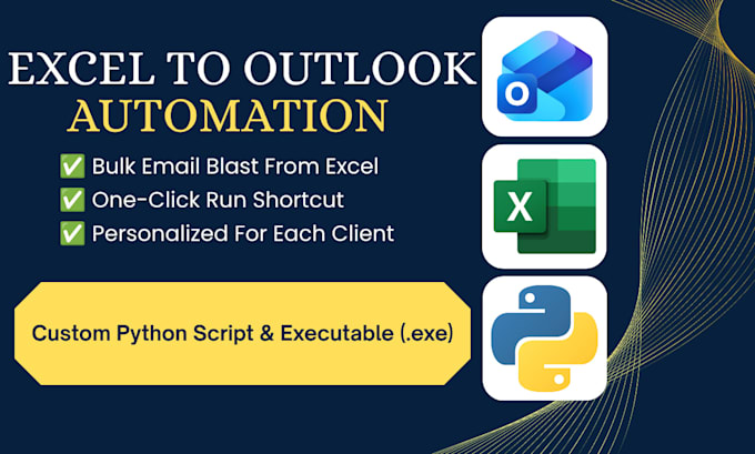 create an excel to outlook mail merge automation script