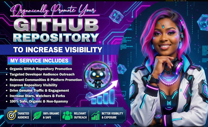 organically promote your github project for organic growth and engagement