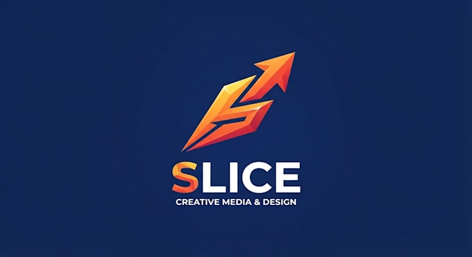 design a creative slice logo for your brand