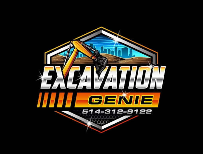 create exclusive and marvelous excavation logo design