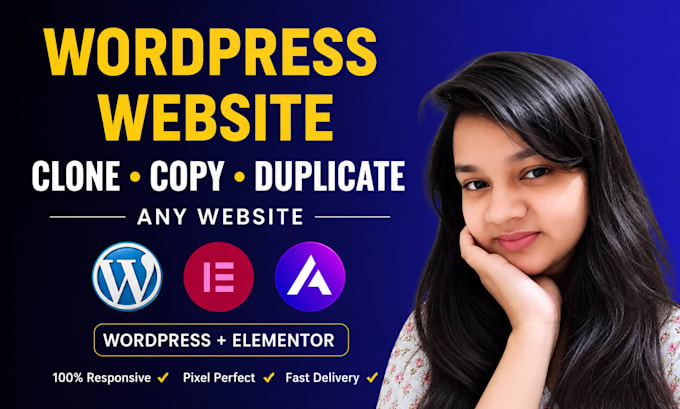 clone, copy, duplicate any website in wordpress elementor