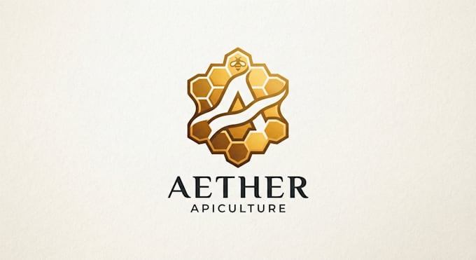 design a creative honeycomb logo for your brand