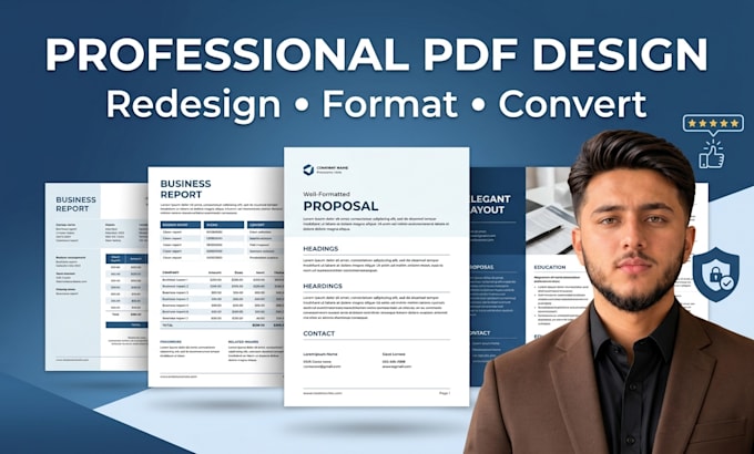 design redesign and format professional PDF documents
