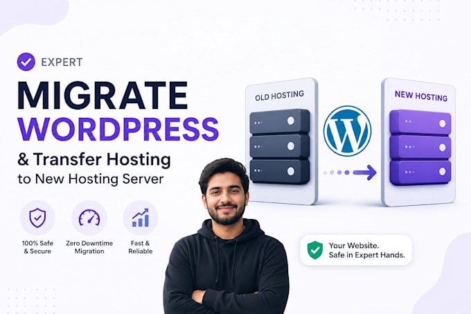 design wordpress website migrate and manage vps server whm and cpanel services