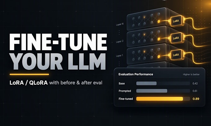 fine tune an llm on your data with lora and full evaluation
